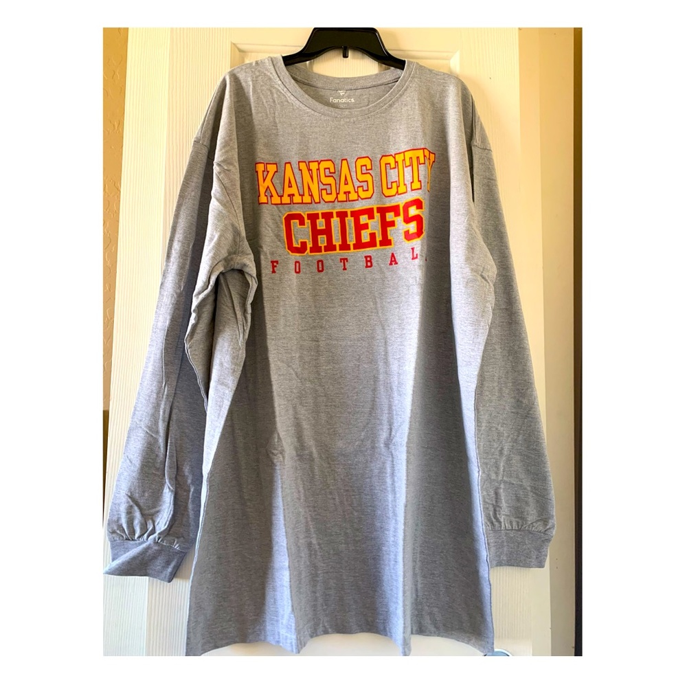 KC Chiefs Grey Long-sleeve shirt